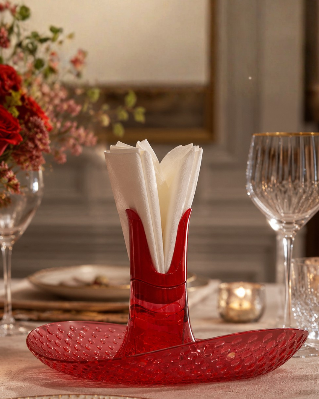 Granata Perica Pomegranate Red Tabletop Fruit Bowl