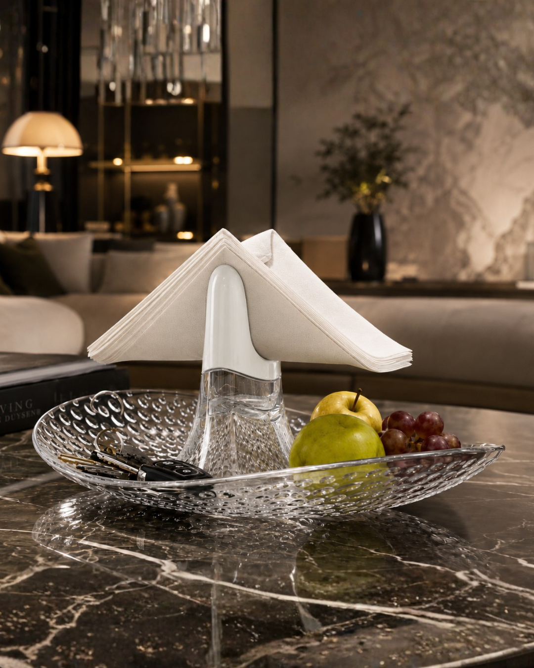 Granata Perica White Table Fruit Bowl