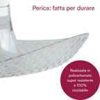 Perica Pomegranate Table Fruit Bowl, Modern Centerpiece with Quality Transparent Polycarbonate Design, Fruit Bowl Centerpiece with Napkin Holder or Candle Holder Slot