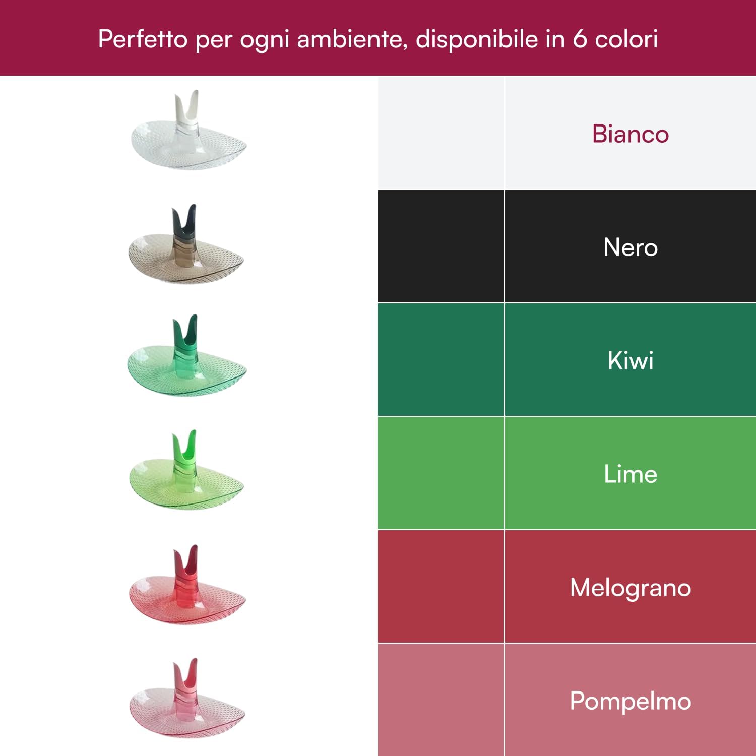 Perica Pomegranate Table Fruit Bowl, Modern Centerpiece with Quality Transparent Polycarbonate Design, Fruit Bowl Centerpiece with Napkin Holder or Candle Holder Slot