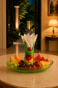Granata Perica Lime Green Tabletop Fruit Bowl
