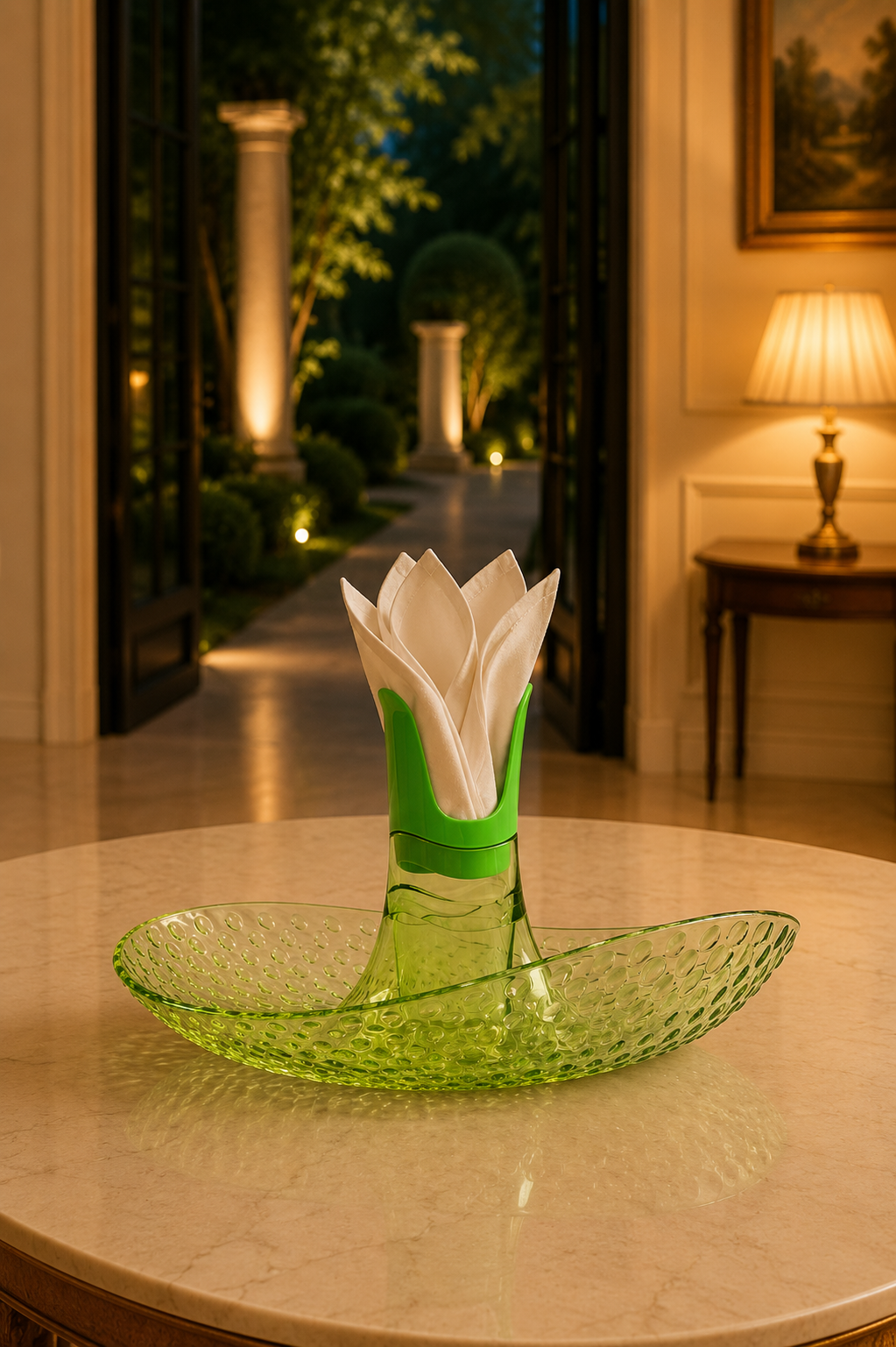 Granata Perica Lime Green Tabletop Fruit Bowl