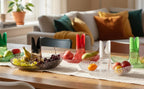 Perica Pomegranate Table Fruit Bowl, Modern Centerpiece with Quality Transparent Polycarbonate Design, Fruit Bowl Centerpiece with Napkin Holder or Candle Holder Slot