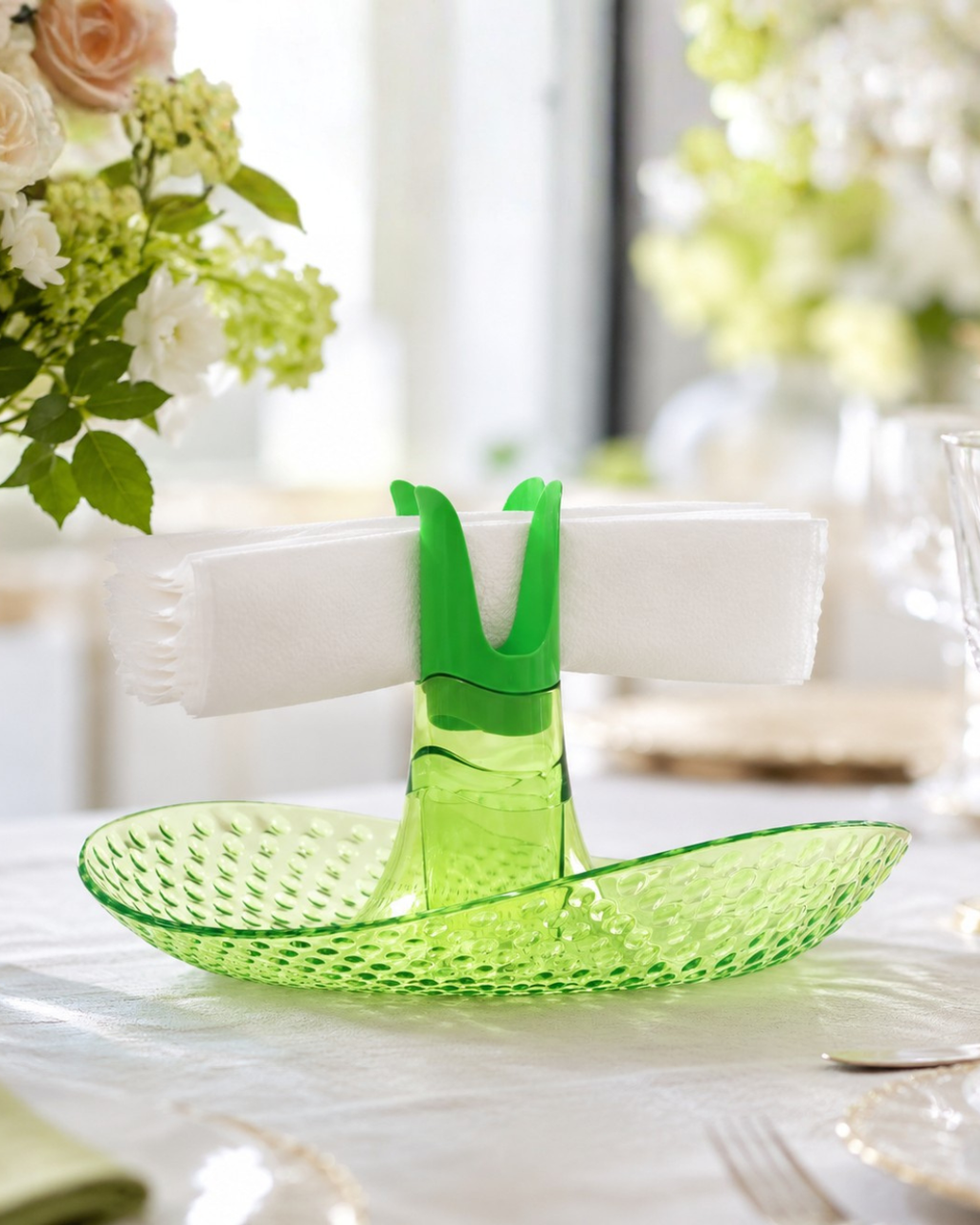 Granata Perica Lime Green Tabletop Fruit Bowl
