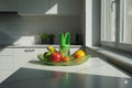 Granata Perica Lime Green Tabletop Fruit Bowl