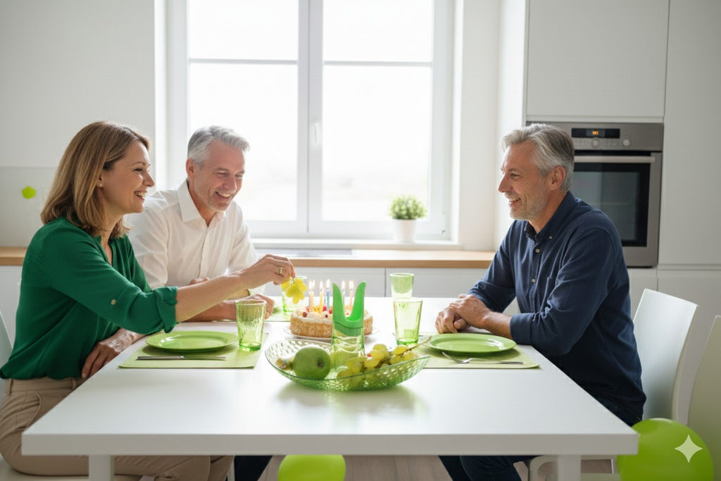 Granata Perica Lime Green Tabletop Fruit Bowl