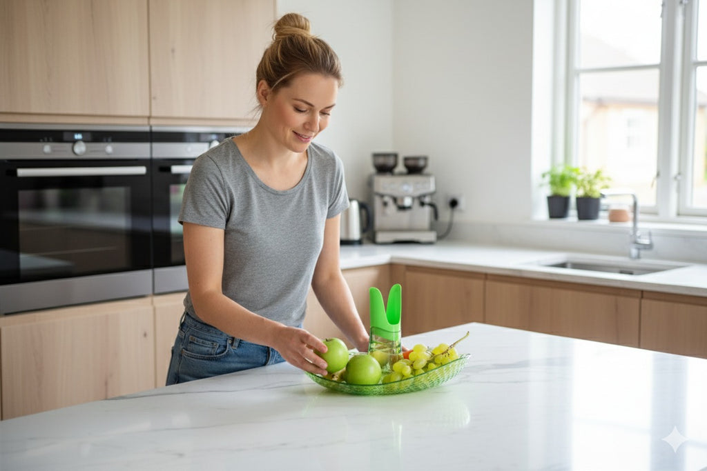 Granata Perica Lime Green Tabletop Fruit Bowl