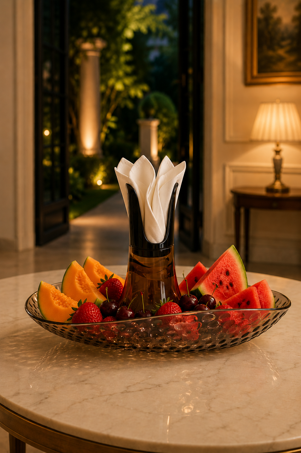 Granata Perica Tabletop Fruit Bowl Black