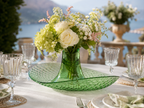 Granata Perica Centrotavola con fiori Verde Kiwi