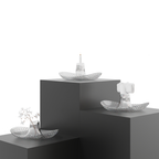Perica Pomegranate Table Fruit Bowl, Modern Centerpiece with Quality Transparent Polycarbonate Design, Fruit Bowl Centerpiece with Napkin Holder or Candle Holder Slot