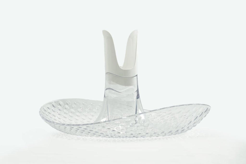 Perica Pomegranate Table Fruit Bowl, Modern Centerpiece with Quality Transparent Polycarbonate Design, Fruit Bowl Centerpiece with Napkin Holder or Candle Holder Slot