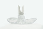 Perica Pomegranate Table Fruit Bowl, Modern Centerpiece with Quality Transparent Polycarbonate Design, Fruit Bowl Centerpiece with Napkin Holder or Candle Holder Slot