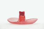 Perica Pomegranate Table Fruit Bowl, Modern Centerpiece with Quality Transparent Polycarbonate Design, Fruit Bowl Centerpiece with Napkin Holder or Candle Holder Slot