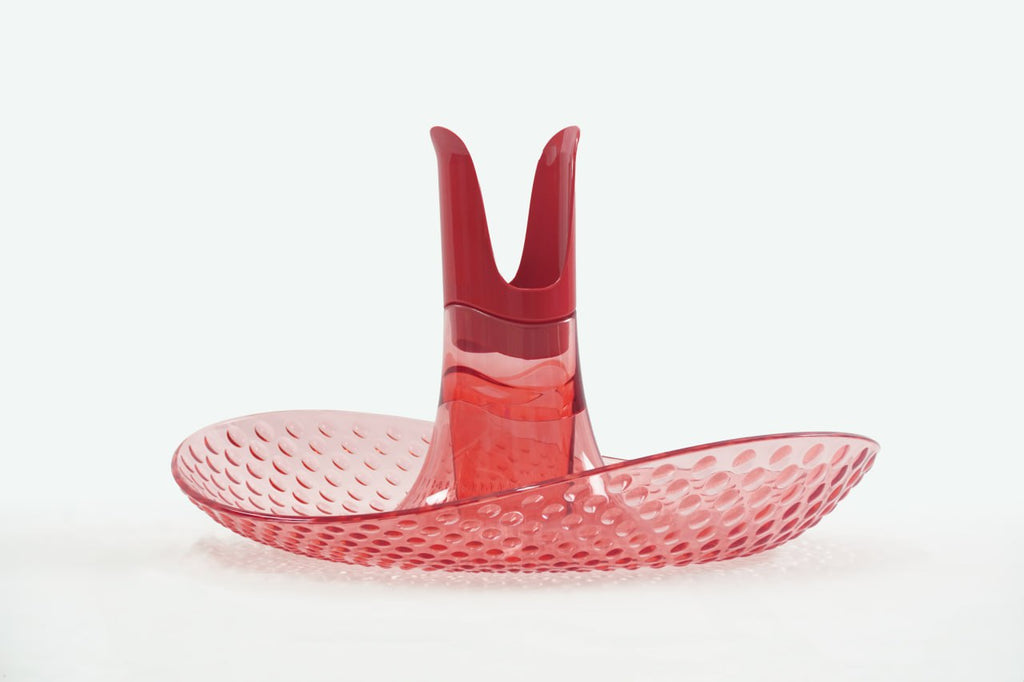 Perica Pomegranate Table Fruit Bowl, Modern Centerpiece with Quality Transparent Polycarbonate Design, Fruit Bowl Centerpiece with Napkin Holder or Candle Holder Slot