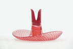 Perica Pomegranate Table Fruit Bowl, Modern Centerpiece with Quality Transparent Polycarbonate Design, Fruit Bowl Centerpiece with Napkin Holder or Candle Holder Slot