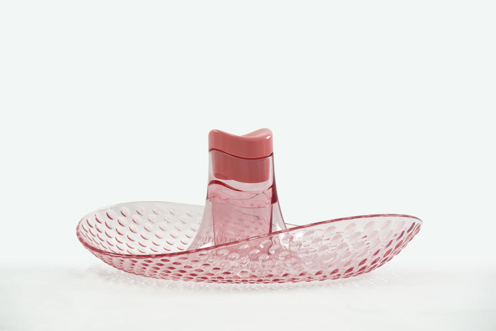 Perica Pomegranate Table Fruit Bowl, Modern Centerpiece with Quality Transparent Polycarbonate Design, Fruit Bowl Centerpiece with Napkin Holder or Candle Holder Slot