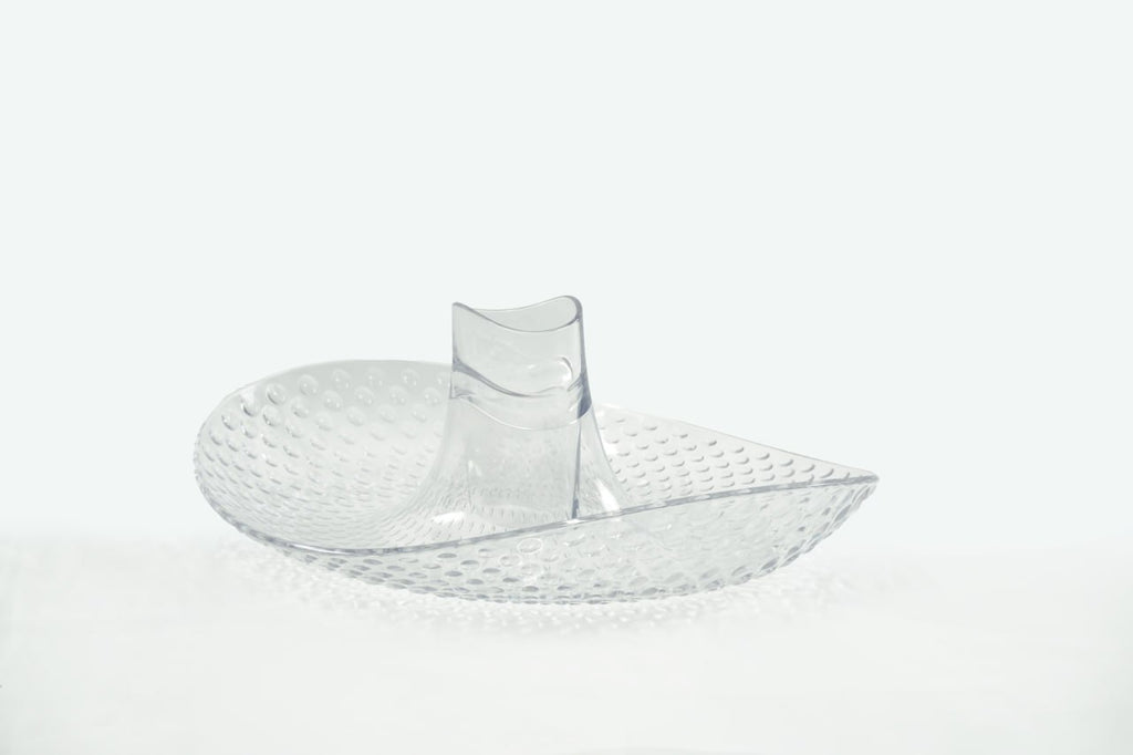 Perica Pomegranate Table Fruit Bowl, Modern Centerpiece with Quality Transparent Polycarbonate Design, Fruit Bowl Centerpiece with Napkin Holder or Candle Holder Slot