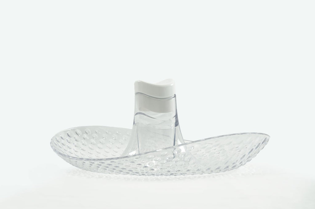 Perica Pomegranate Table Fruit Bowl, Modern Centerpiece with Quality Transparent Polycarbonate Design, Fruit Bowl Centerpiece with Napkin Holder or Candle Holder Slot