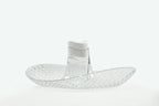 Perica Pomegranate Table Fruit Bowl, Modern Centerpiece with Quality Transparent Polycarbonate Design, Fruit Bowl Centerpiece with Napkin Holder or Candle Holder Slot